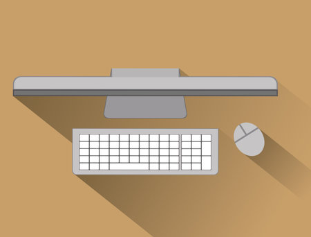 Office  design over white background, vector illustrationのイラスト素材