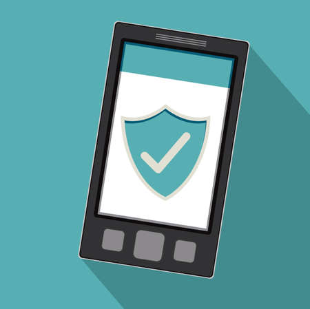 Techonology design over blue background, vector illustrationのイラスト素材