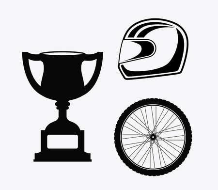 Racing design over white background, vector illustrationのイラスト素材