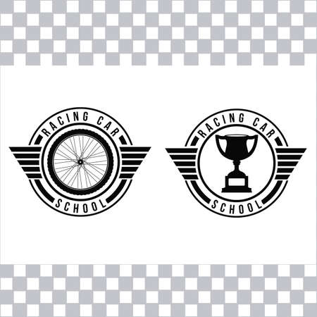 Racing design over white background, vector illustrationのイラスト素材