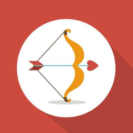 Love design over red background, vector illustrationのイラスト素材