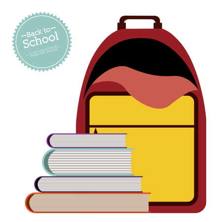 Back to school design over white background, vector illustrationのイラスト素材