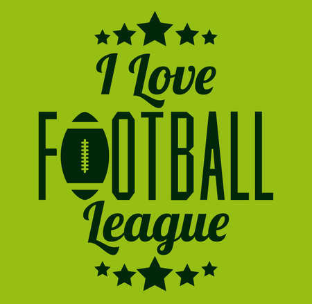 Football design over green background, vector illustrationのイラスト素材
