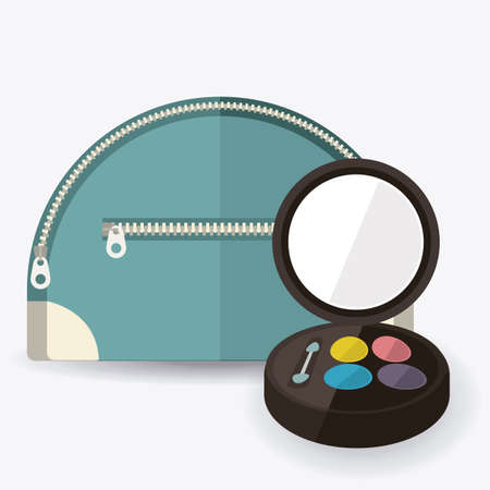 Make up design over white background, vector illustrationのイラスト素材