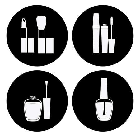 Make up design over white background, vector illustrationのイラスト素材