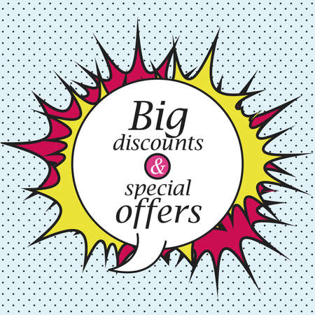 Big sale design over pointed background, vector illustrationのイラスト素材