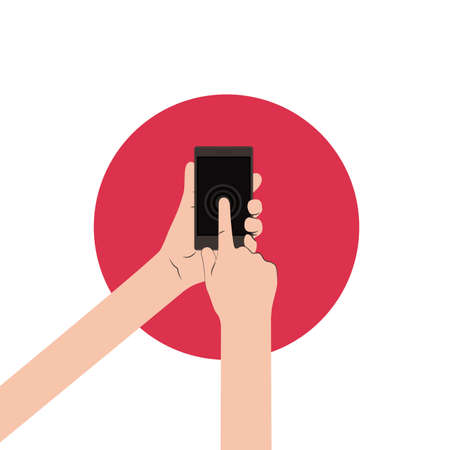 Byod design over white background, vector illustrationのイラスト素材