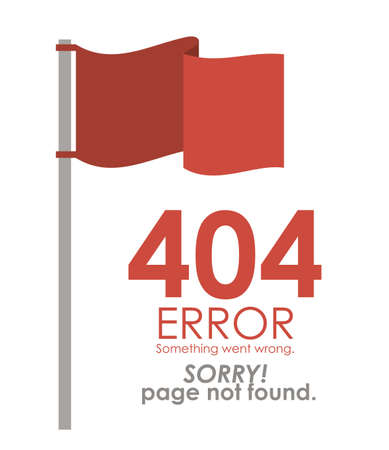 Error design over white background, vector illustrationのイラスト素材