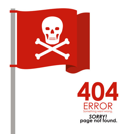 Error design over white background, vector illustration