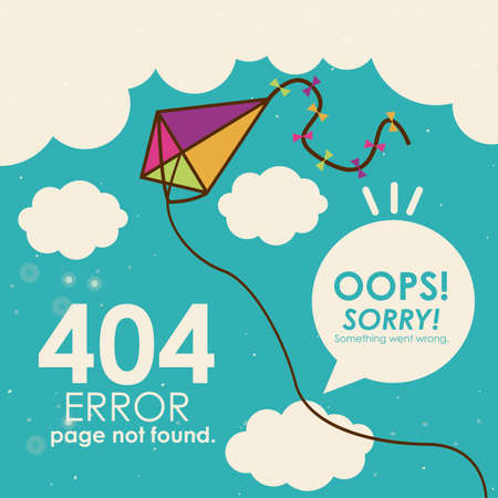 Error design over blue background, vector illustrationのイラスト素材