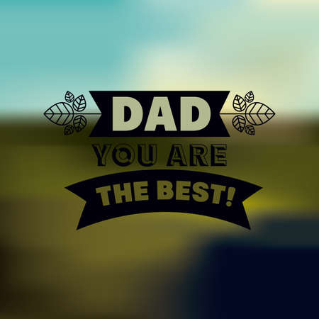 fathers day design over colored background, vector illustrationのイラスト素材