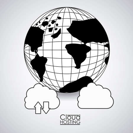 Security system design over white background, vector illustrationのイラスト素材