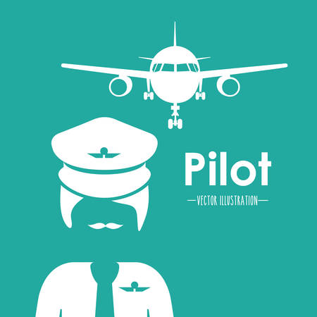 Occupations design over green background, vector illustrationのイラスト素材