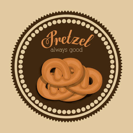 Bakery design over brown background, vector illustrationのイラスト素材