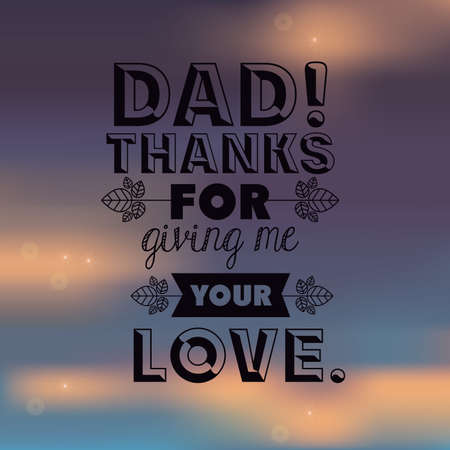 fathers day design over colored background, vector illustrationのイラスト素材