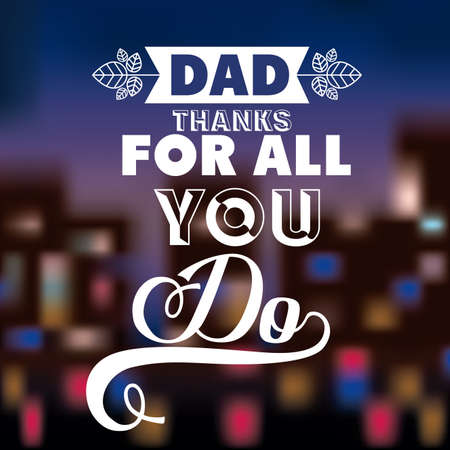 fathers day design over colored background, vector illustrationのイラスト素材