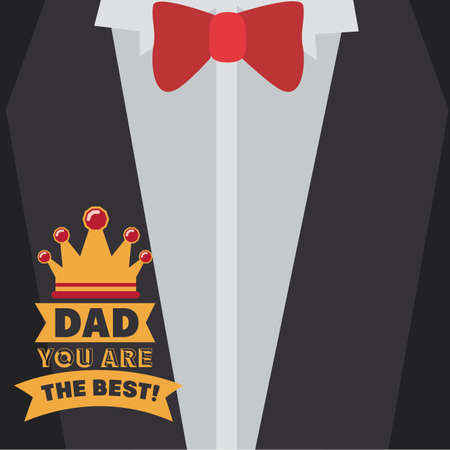 fathers day design over grey background, vector illustrationのイラスト素材