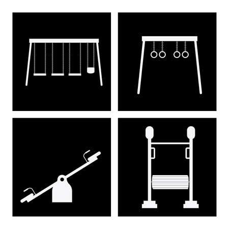 Playground design over white background, vector illustrationのイラスト素材