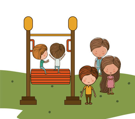 Playground design over white background, vector illustrationのイラスト素材
