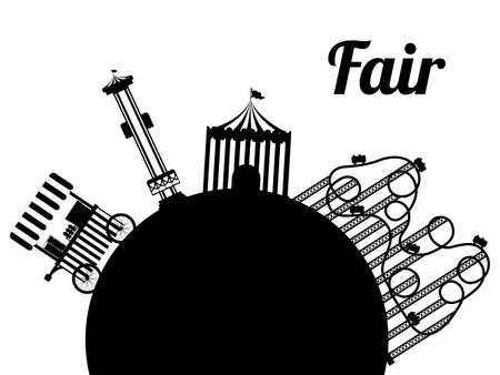 Fair design over white background, vector illustrationのイラスト素材