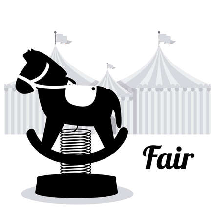 Fair design over white background, vector illustrationのイラスト素材