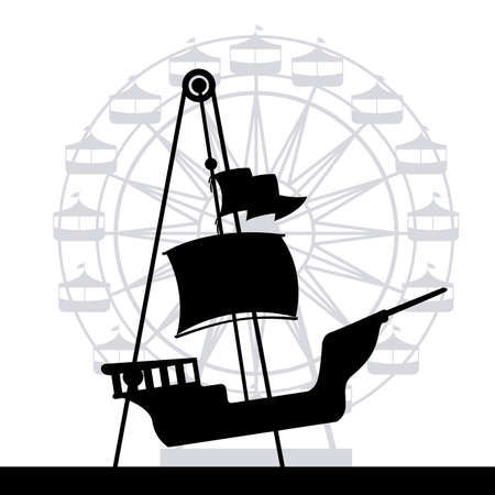 Fair design over white background, vector illustrationのイラスト素材