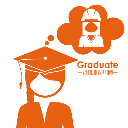 Occupations design over white background, vector illustrationのイラスト素材