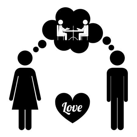 Family design over white background, vector illustrationのイラスト素材