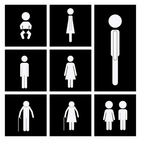 Family design over white background, vector illustrationのイラスト素材