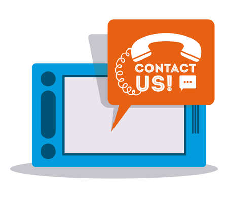 call center design over white background, vector illustrationのイラスト素材