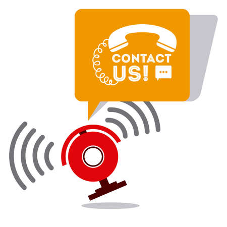 call center design over white background, vector illustrationのイラスト素材