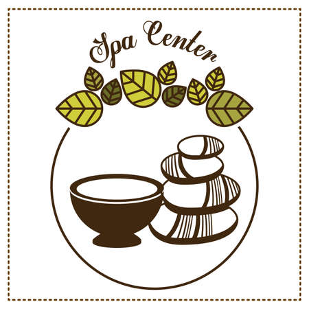 Spa center design over white background, vector illustrationのイラスト素材