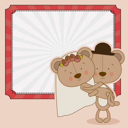 Love design over pastel background, vector illustrationのイラスト素材
