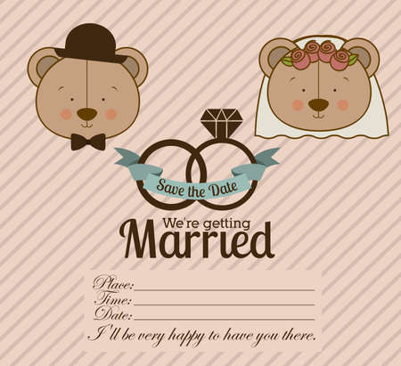 Love design over pastel background, vector illustrationのイラスト素材