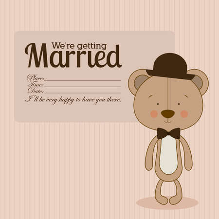 Love design over pastel background, vector illustrationのイラスト素材