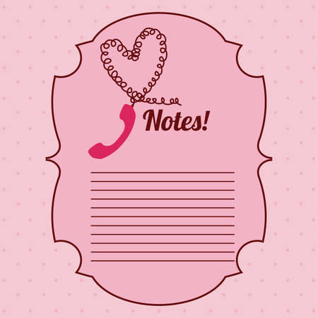 Communication design over pink background, vector illustrationのイラスト素材