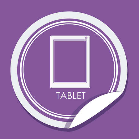 Gadget design over purple background, vector illustrationのイラスト素材