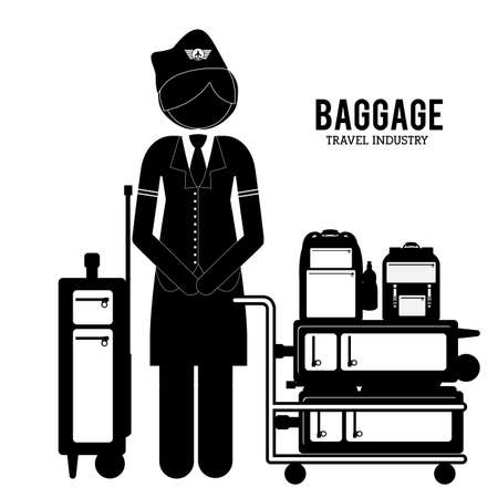 Travel design over white background, vector illustrationのイラスト素材