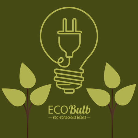 Think green design over green background, vector illustrationのイラスト素材