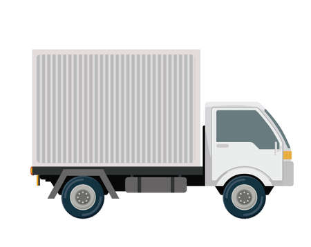 Logistics and delivery design over white background, vector illustrationのイラスト素材