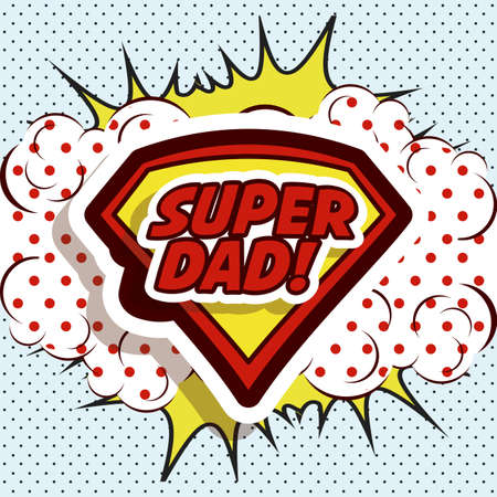 Fathers day design over pointed background, vector illustrationのイラスト素材