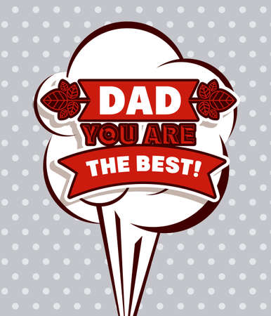 Fathers day design over purple background, vector illustrationのイラスト素材