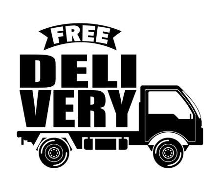 Delivery design over white background, vector illustrationのイラスト素材