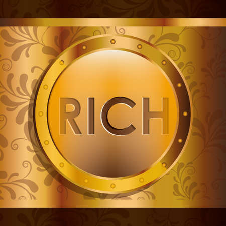 money design over brown background, vector illustrationのイラスト素材