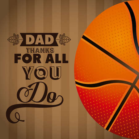 Fathers day design over brown background, vector illustrationのイラスト素材