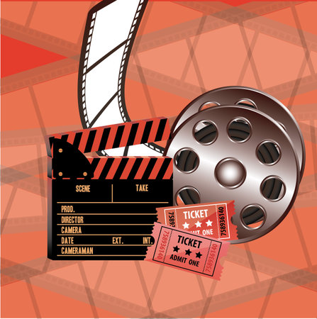 Cinema design, vector illustrationのイラスト素材