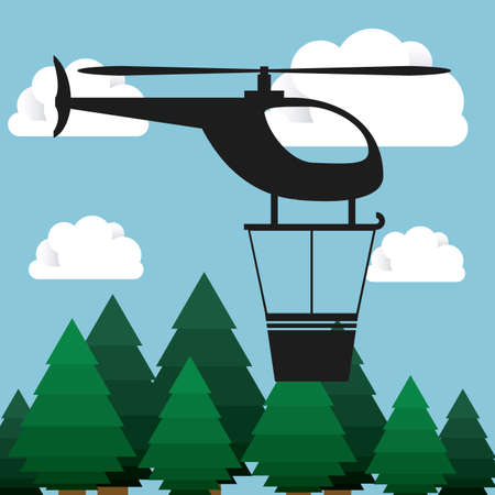 Transportation design over blue background, vector illustrationのイラスト素材
