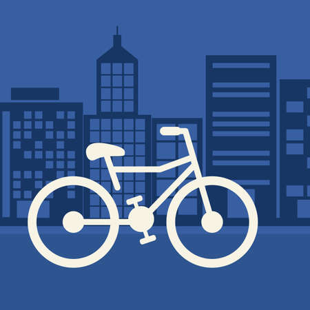 Transportation design over blue background, vector illustrationのイラスト素材