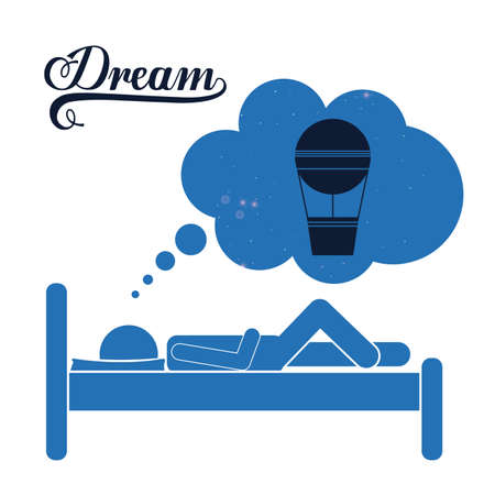 Sleep design over white background, vector illustrationのイラスト素材