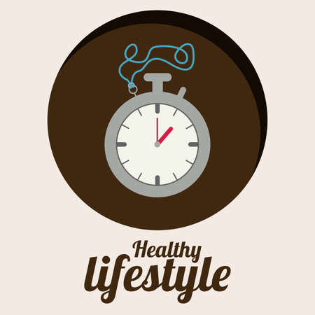 Healthy lifestyle design over white background, vector illustrationのイラスト素材